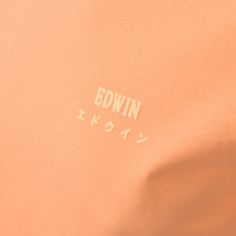 Alternative Image for ProductEdwin Crew Neck Logo T Shirt Orange3
